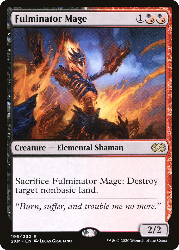 Fulminator Mage (2XM-196) - Double Masters - Premium MTG Single from Wizards of the Coast - Just $0.52! Shop now at Game Crave Tournament Store