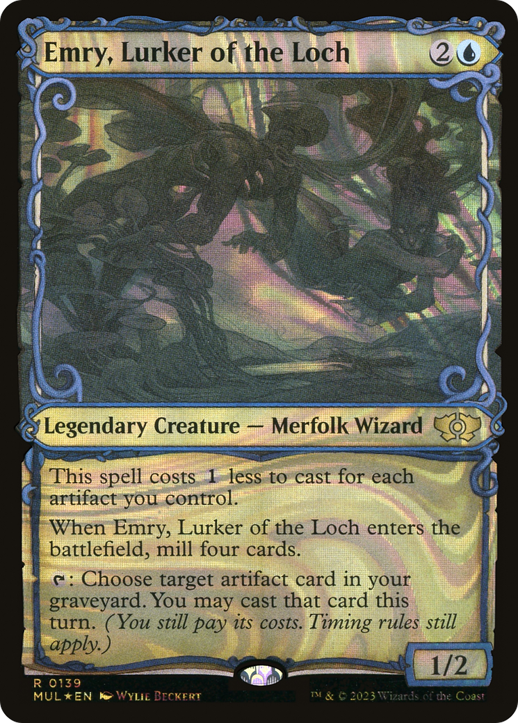 Emry, Lurker of the Loch (MUL-139) - Multiverse Legends: (Showcase) Foil - Premium MTG Single from Wizards of the Coast - Just $19.62! Shop now at Game Crave Tournament Store