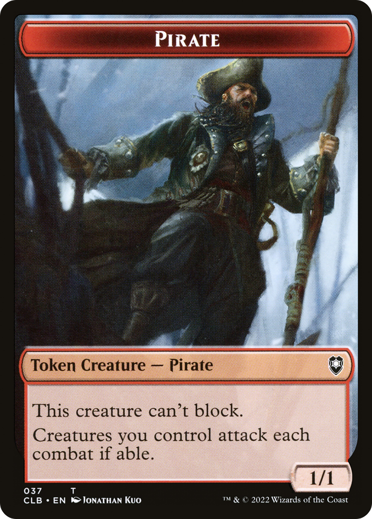 Pirate (TCLB-037) - Battle for Baldur's Gate Tokens - Premium MTG Single from Wizards of the Coast - Just $0! Shop now at Game Crave Tournament Store