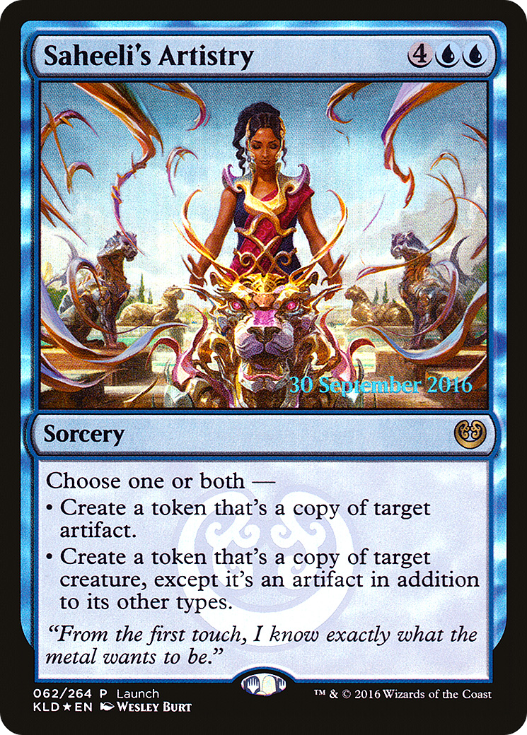 Saheeli's Artistry (PKLD-062) - Kaladesh Promos Foil - Premium MTG Single from Wizards of the Coast - Just $0.25! Shop now at Game Crave Tournament Store