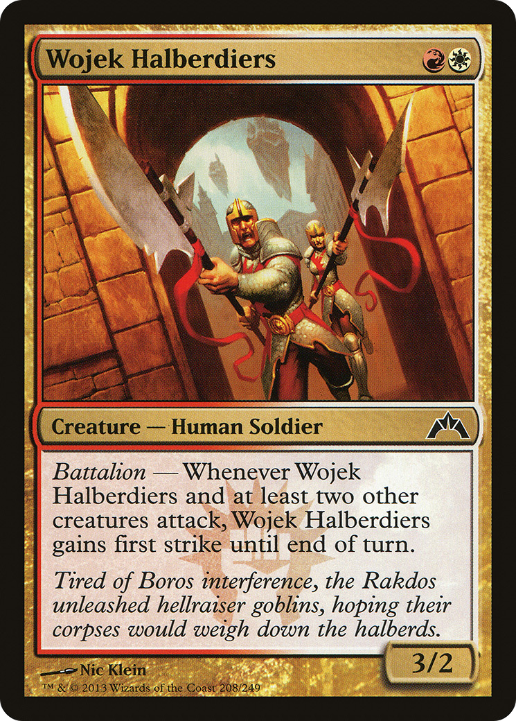 Wojek Halberdiers (GTC-208) - Gatecrash Foil - Premium MTG Single from Wizards of the Coast - Just $0.08! Shop now at Game Crave Tournament Store