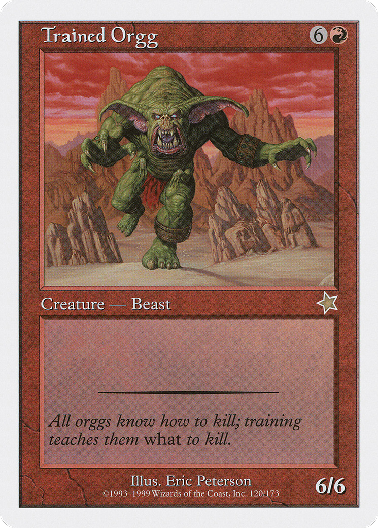 Trained Orgg (S99-120) - Starter 1999 - Premium MTG Single from Wizards of the Coast - Just $0.08! Shop now at Game Crave Tournament Store
