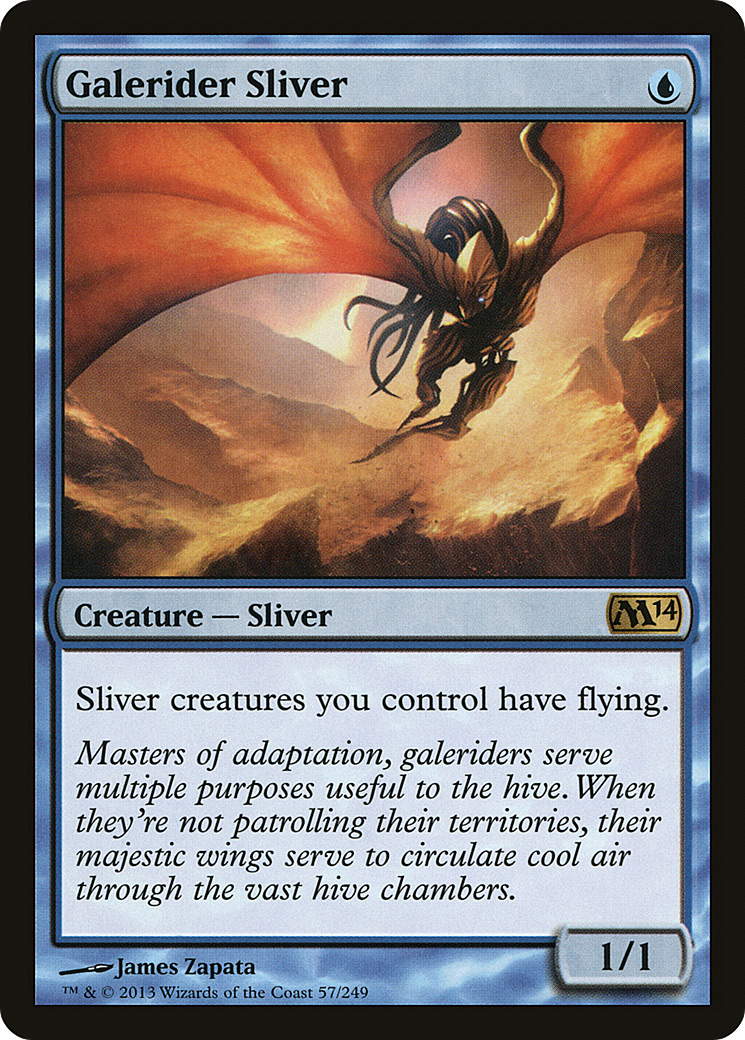 Galerider Sliver (M14-057) - Magic 2014 Foil - Premium MTG Single from Wizards of the Coast - Just $2.85! Shop now at Game Crave Tournament Store