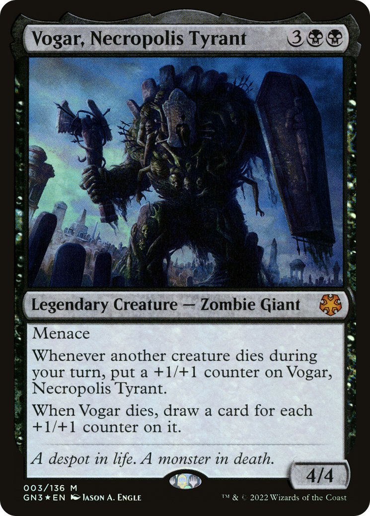 Vogar, Necropolis Tyrant (GN3-003) - Game Night: Free-for-All Foil - Premium MTG Single from Wizards of the Coast - Just $1.71! Shop now at Game Crave Tournament Store