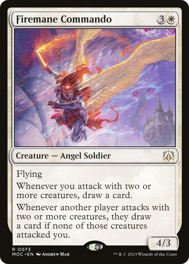 Firemane Commando (MOC-073) - March of the Machine Commander - Premium MTG Single from Wizards of the Coast - Just $5.08! Shop now at Game Crave Tournament Store