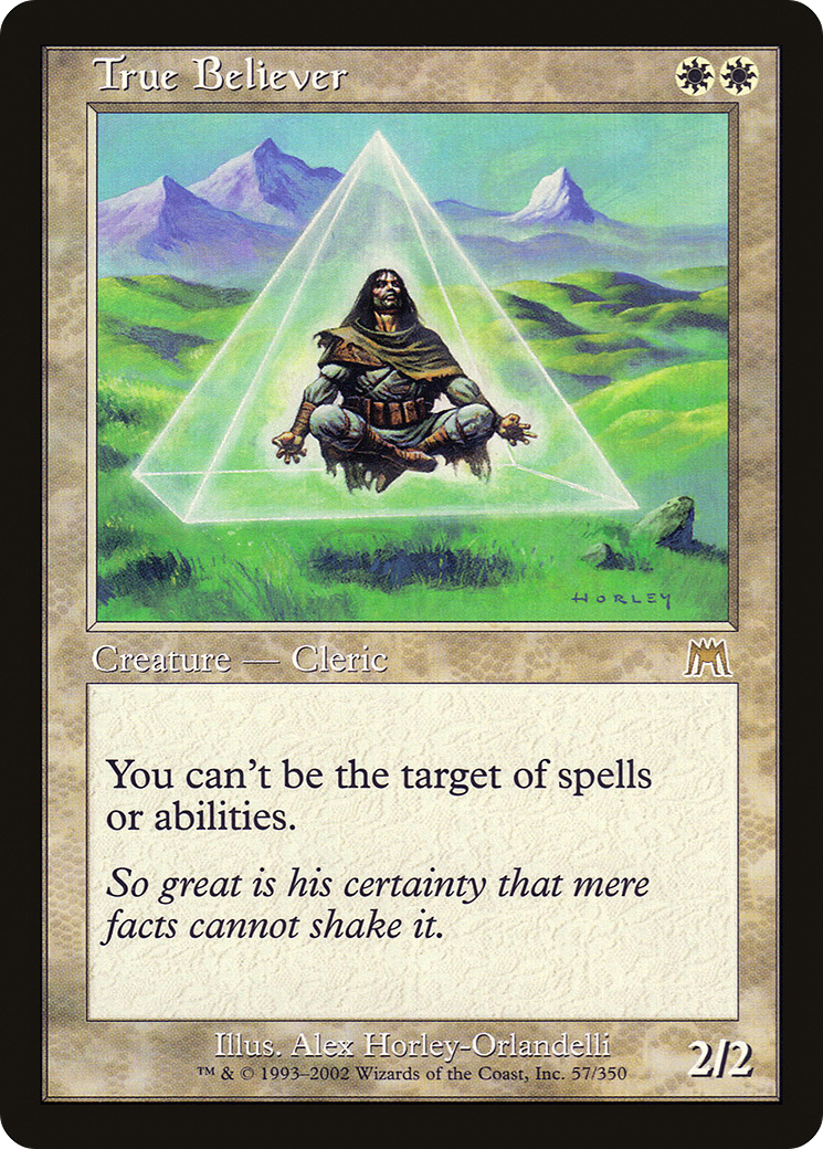 True Believer (ONS-057) - Onslaught Foil - Premium MTG Single from Wizards of the Coast - Just $2.81! Shop now at Game Crave Tournament Store