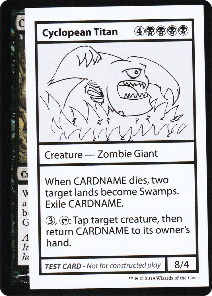 Cyclopean Titan (CMB2-040) - Mystery Booster Playtest Cards 2021 - Premium MTG Single from Wizards of the Coast - Just $0.08! Shop now at Game Crave Tournament Store