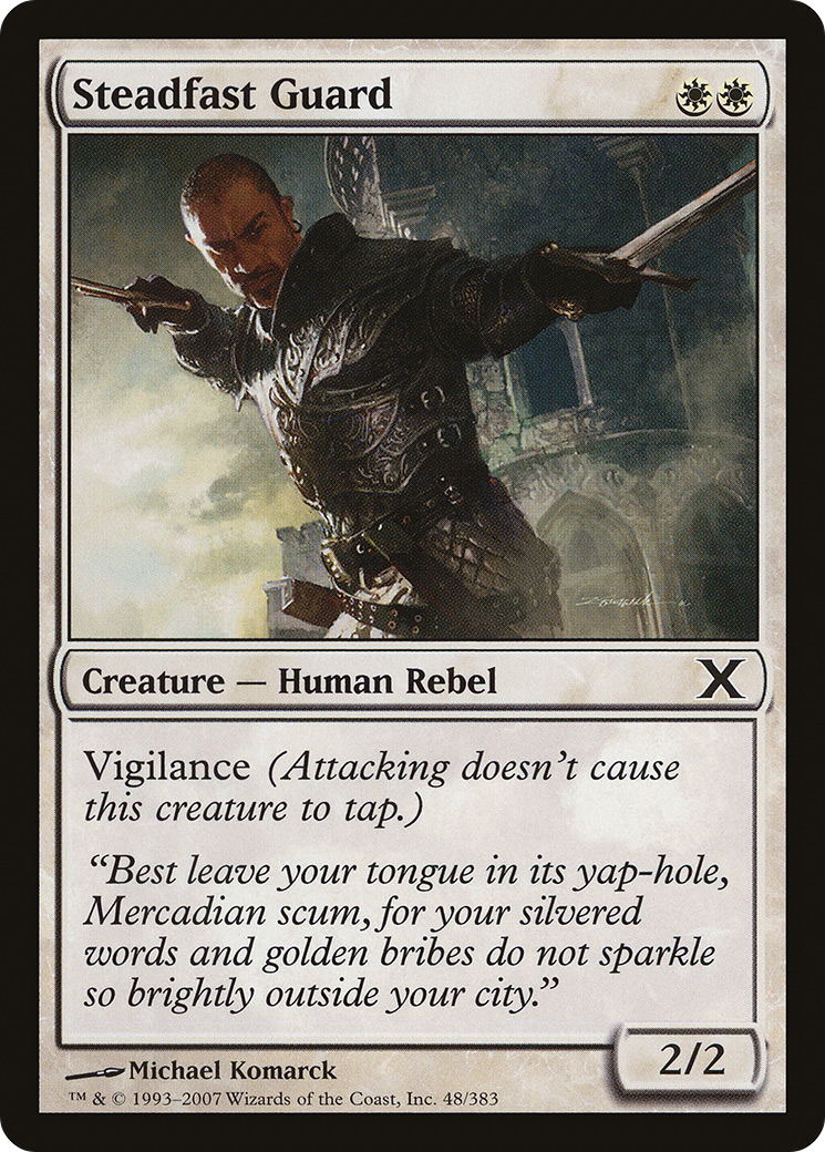 Steadfast Guard (10E-048) - Tenth Edition - Premium MTG Single from Wizards of the Coast - Just $0.25! Shop now at Game Crave Tournament Store
