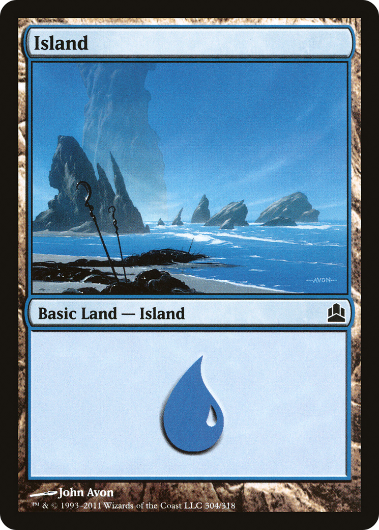 Island (CMD-304) - Commander 2011 - Premium MTG Single from Wizards of the Coast - Just $0.25! Shop now at Game Crave Tournament Store