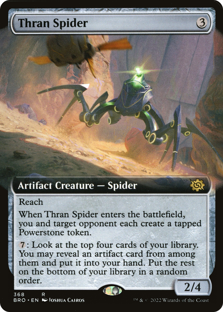 Thran Spider (BRO-368) - The Brothers' War: (Extended Art) - Premium MTG Single from Wizards of the Coast - Just $0.10! Shop now at Game Crave Tournament Store