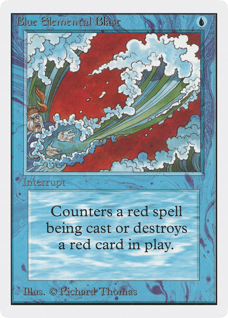 Blue Elemental Blast (2ED-050) - Unlimited Edition - Premium MTG Single from Wizards of the Coast - Just $0.61! Shop now at Game Crave Tournament Store