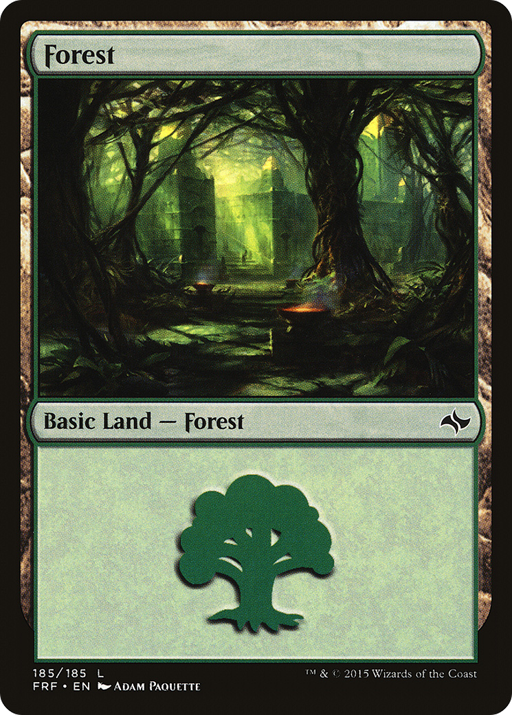 Forest (FRF-185) - Fate Reforged Foil - Premium MTG Single from Wizards of the Coast - Just $0.24! Shop now at Game Crave Tournament Store