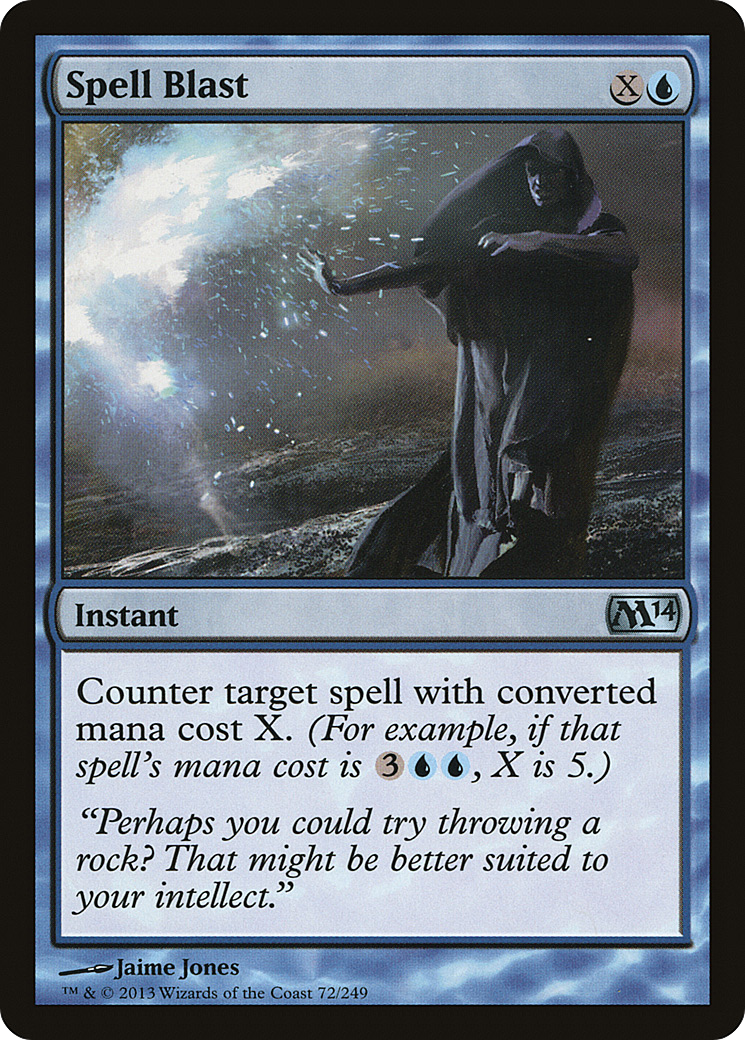 Spell Blast (M14-072) - Magic 2014 - Premium MTG Single from Wizards of the Coast - Just $0.08! Shop now at Game Crave Tournament Store