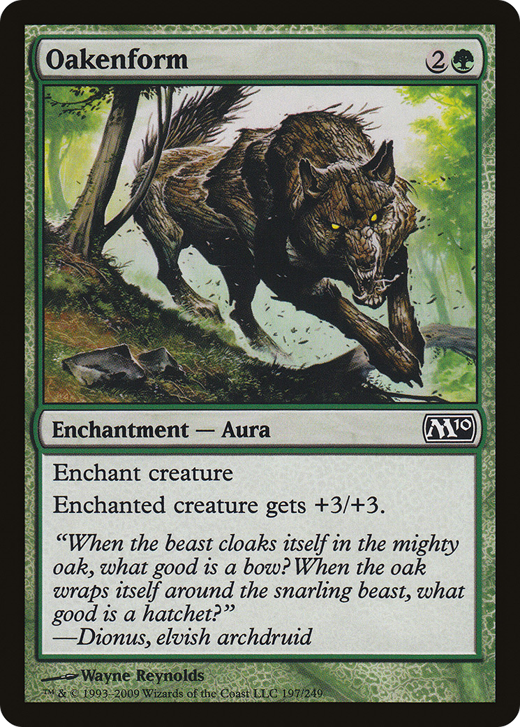 Oakenform (M10-197) - Magic 2010 - Premium MTG Single from Wizards of the Coast - Just $0.25! Shop now at Game Crave Tournament Store