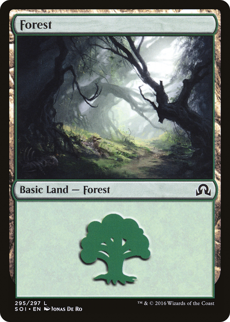 Forest (SOI-295) - Shadows over Innistrad Foil - Premium MTG Single from Wizards of the Coast - Just $0.25! Shop now at Game Crave Tournament Store