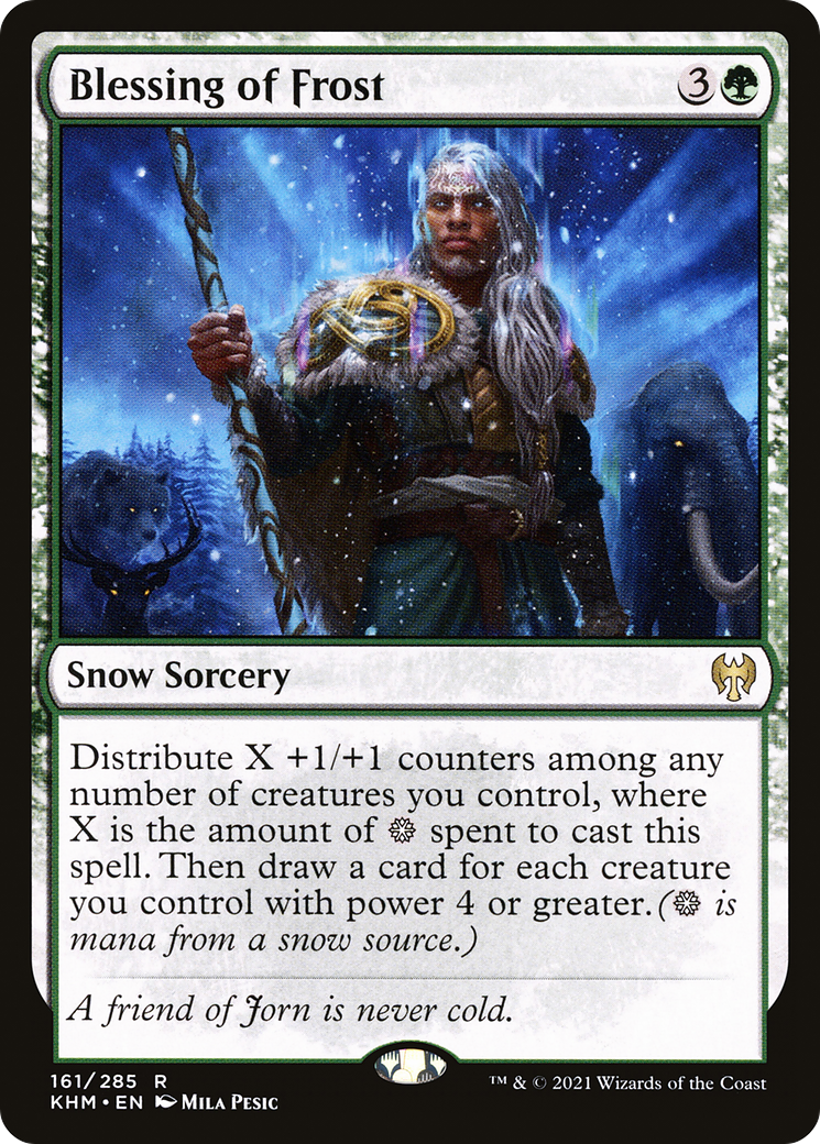 Blessing of Frost (KHM-161) - Kaldheim: (snow) Foil - Premium MTG Single from Wizards of the Coast - Just $0.25! Shop now at Game Crave Tournament Store