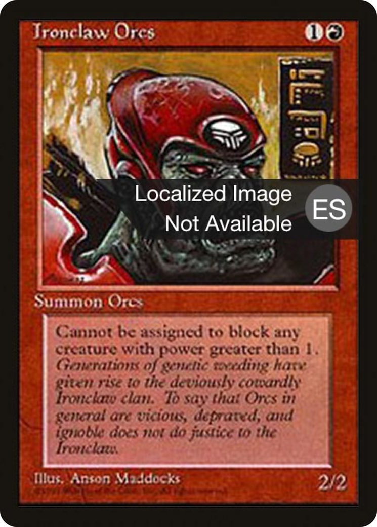 Ironclaw Orcs (4BB-206) - Fourth Edition Foreign Black Border - Premium MTG Single from Wizards of the Coast - Just $2.16! Shop now at Game Crave Tournament Store