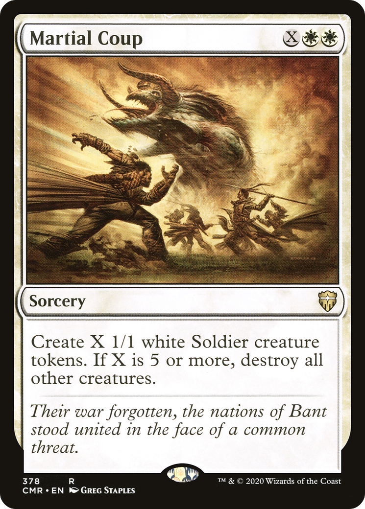 Martial Coup (CMR-378) - Commander Legends - Premium MTG Single from Wizards of the Coast - Just $0.25! Shop now at Game Crave Tournament Store