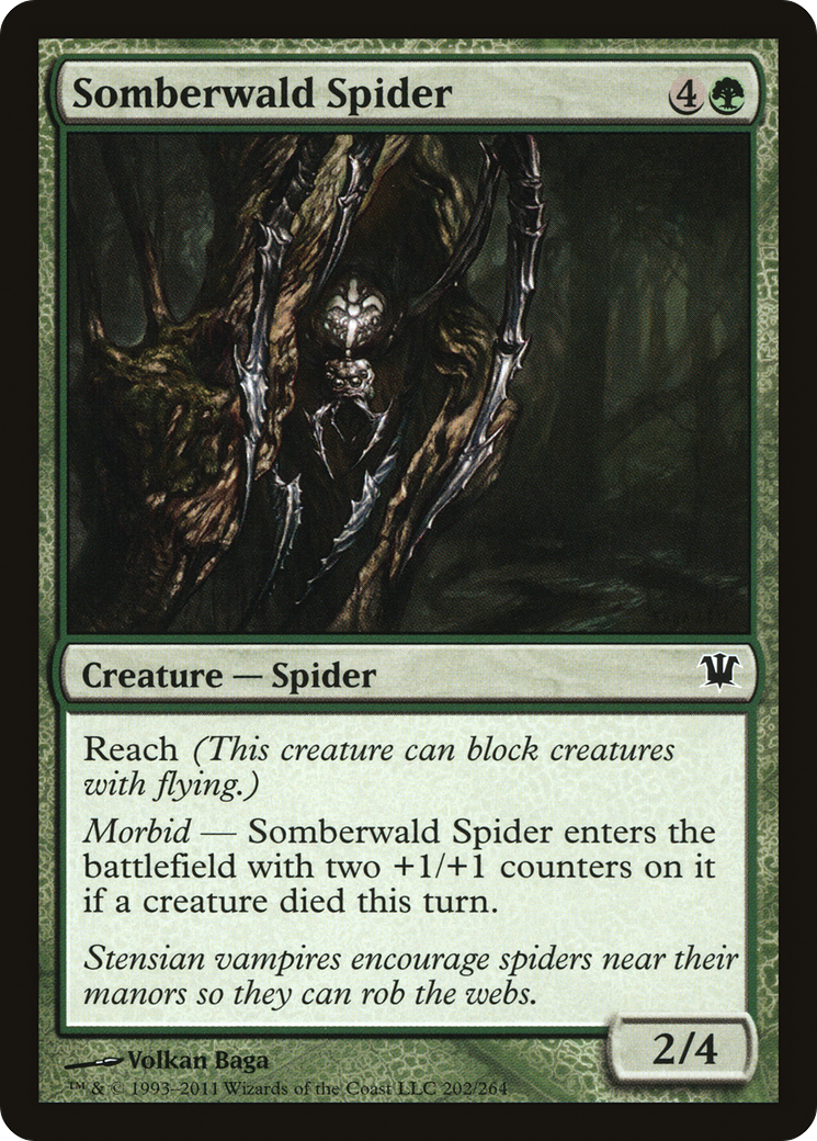 Somberwald Spider (ISD-202) - Innistrad Foil - Premium MTG Single from Wizards of the Coast - Just $0.12! Shop now at Game Crave Tournament Store