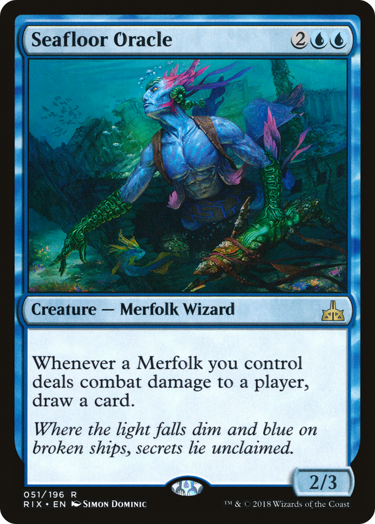 Seafloor Oracle (RIX-051) - Rivals of Ixalan Foil - Premium MTG Single from Wizards of the Coast - Just $0.40! Shop now at Game Crave Tournament Store