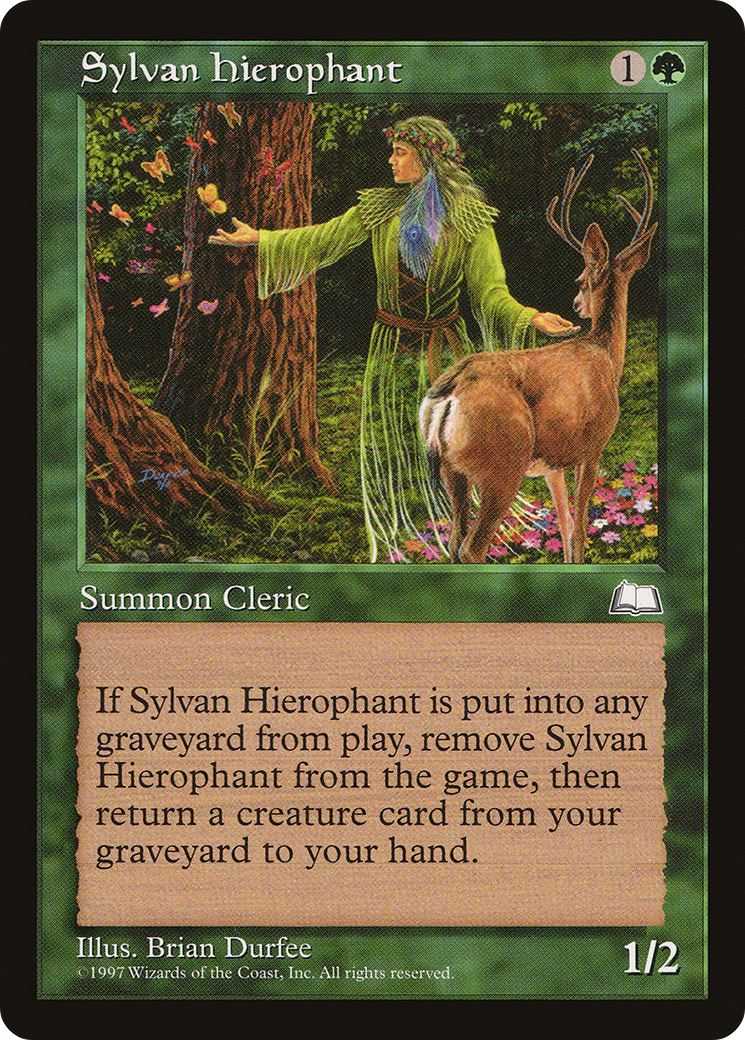 Sylvan Hierophant (WTH-141) - Weatherlight - Premium MTG Single from Wizards of the Coast - Just $0.08! Shop now at Game Crave Tournament Store