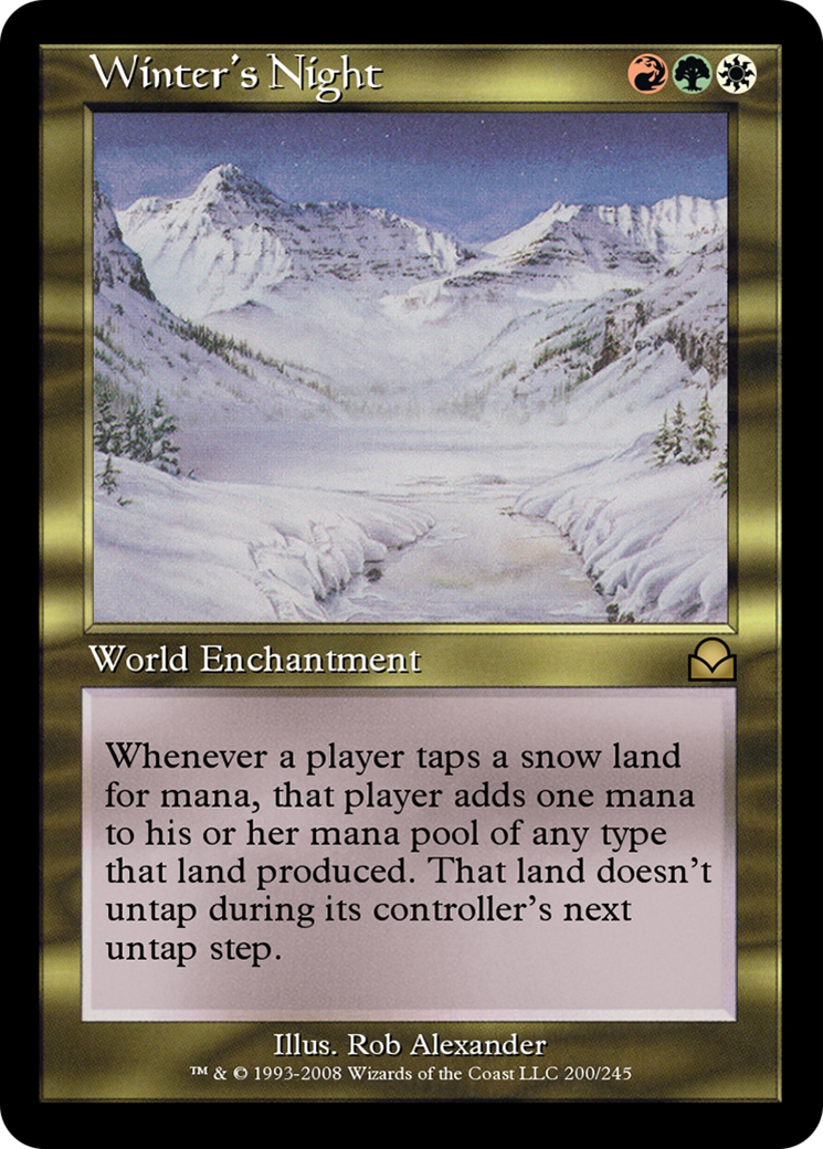 Winter's Night (ME2-200) - Masters Edition II Foil - Premium MTG Single from Wizards of the Coast - Just $0! Shop now at Game Crave Tournament Store