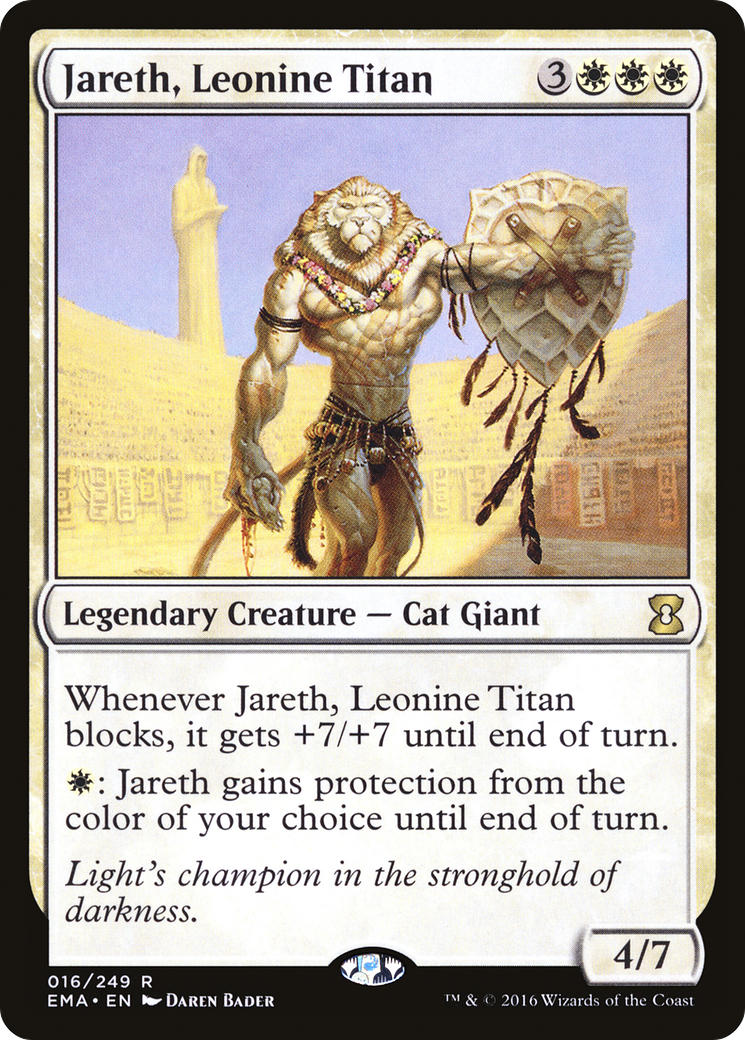 Jareth, Leonine Titan (EMA-016) - Eternal Masters Foil - Premium MTG Single from Wizards of the Coast - Just $0.70! Shop now at Game Crave Tournament Store