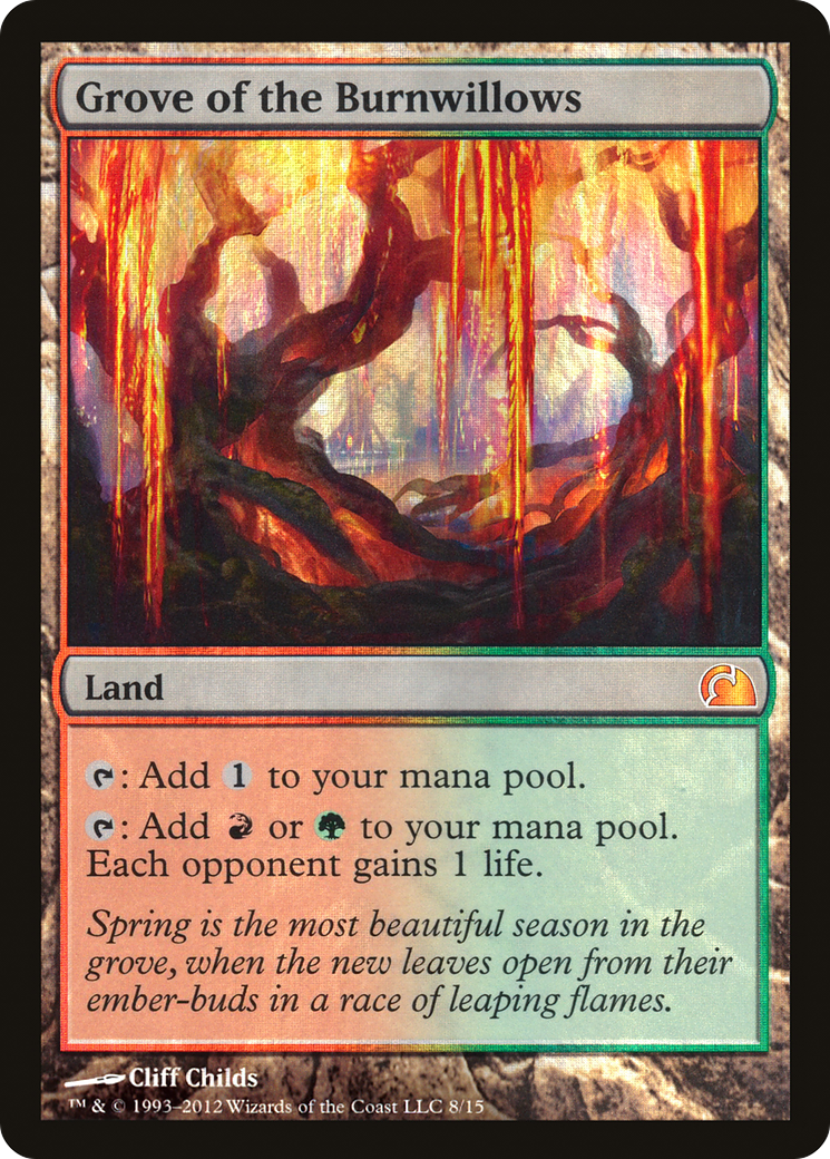 Grove of the Burnwillows (V12-008) - From the Vault: Realms Foil - Premium MTG Single from Wizards of the Coast - Just $2.19! Shop now at Game Crave Tournament Store