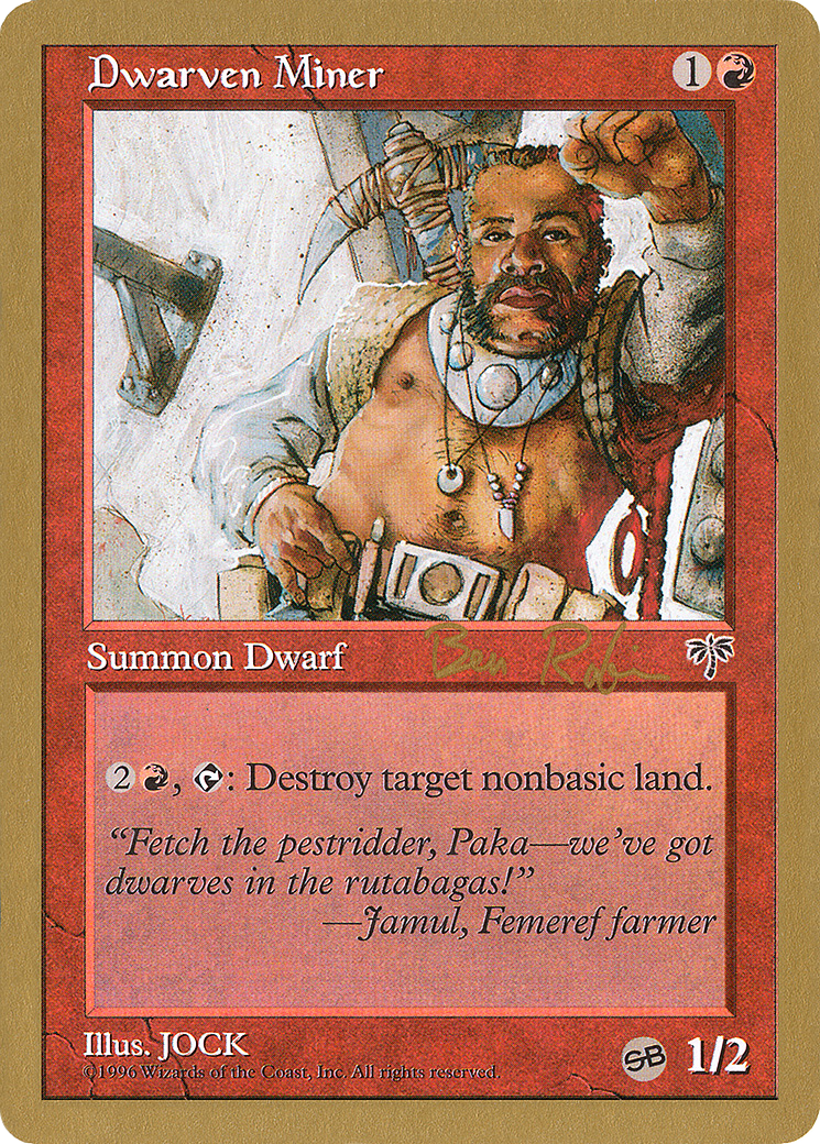 Dwarven Miner (WC98-BR169SB) - World Championship Decks 1998 - Premium MTG Single from Wizards of the Coast - Just $0.78! Shop now at Game Crave Tournament Store