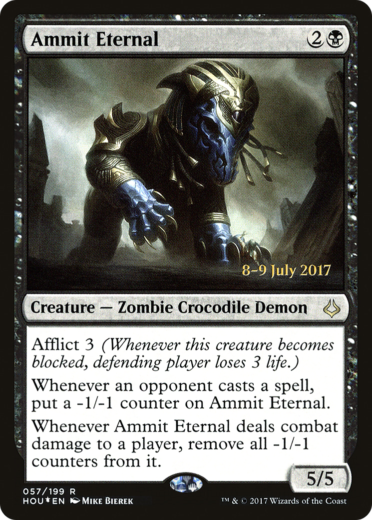 Ammit Eternal (PHOU-57S) - Hour of Devastation Promos Foil - Premium MTG Single from Wizards of the Coast - Just $0.21! Shop now at Game Crave Tournament Store