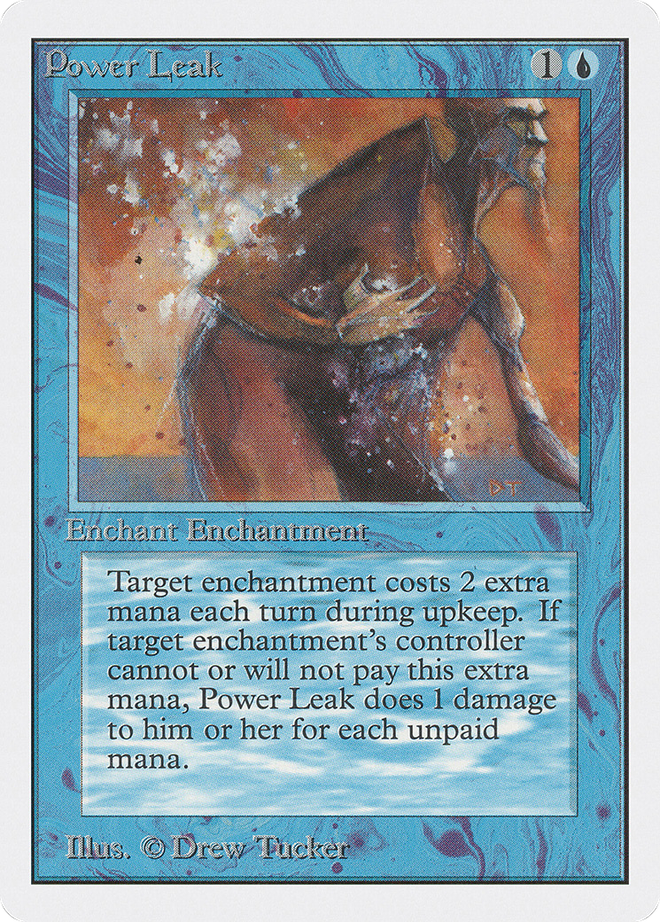 Power Leak (2ED-072) - Unlimited Edition - Premium MTG Single from Wizards of the Coast - Just $0.23! Shop now at Game Crave Tournament Store