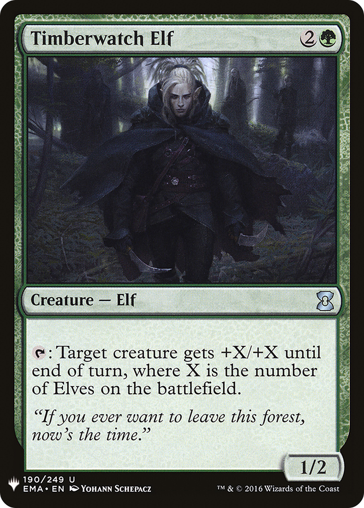 Timberwatch Elf (MB1-1359) - Mystery Booster - Premium MTG Single from Wizards of the Coast - Just $0.56! Shop now at Game Crave Tournament Store