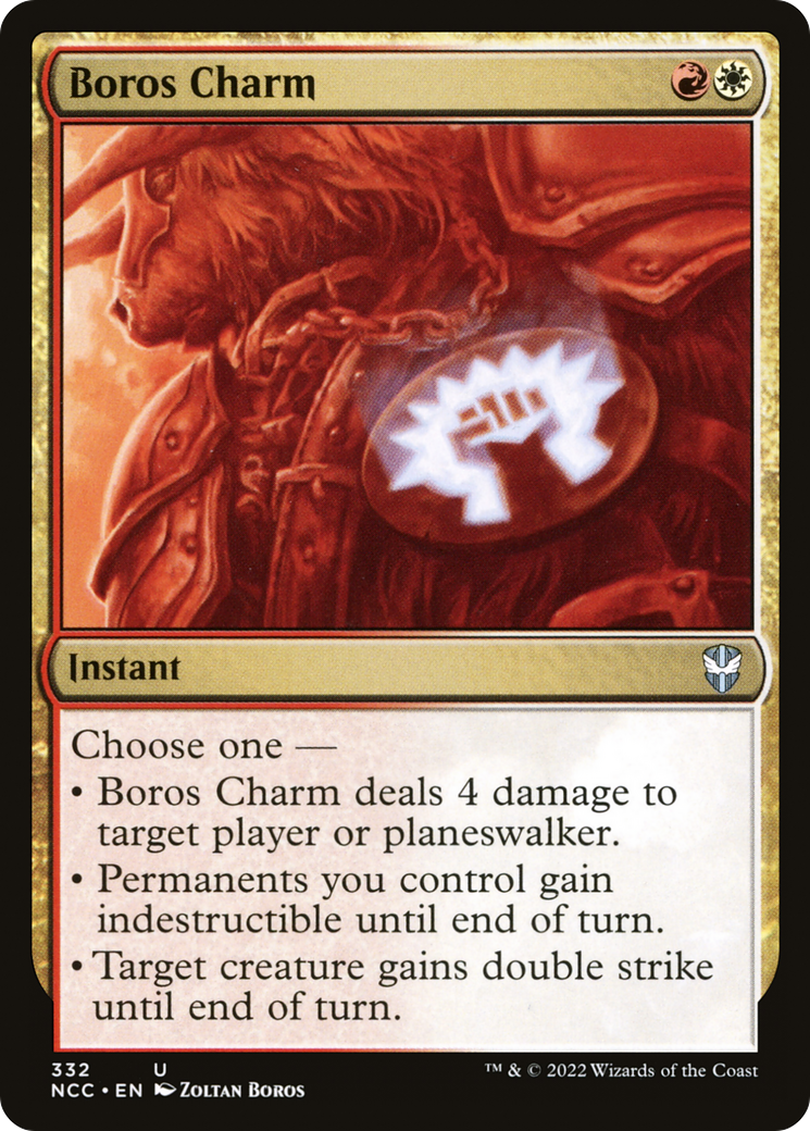Boros Charm (NCC-332) - New Capenna Commander - Premium MTG Single from Wizards of the Coast - Just $1.48! Shop now at Game Crave Tournament Store