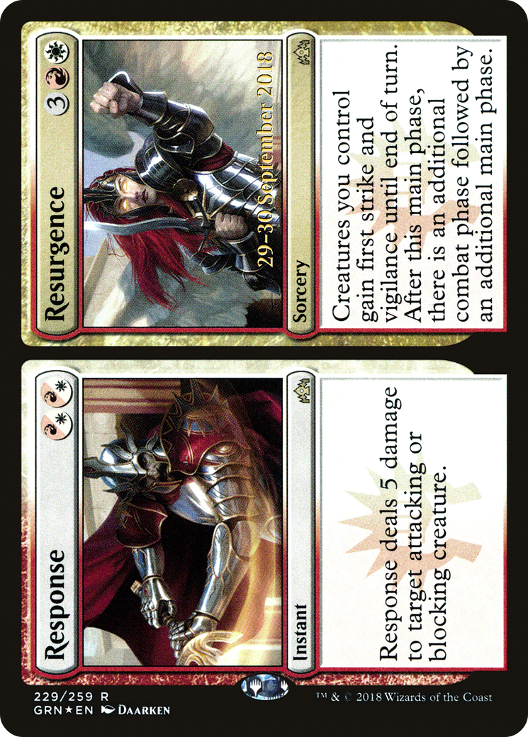 Response // Resurgence (PGRN-229S) - Guilds of Ravnica Promos Foil - Premium MTG Single from Wizards of the Coast - Just $0.96! Shop now at Game Crave Tournament Store