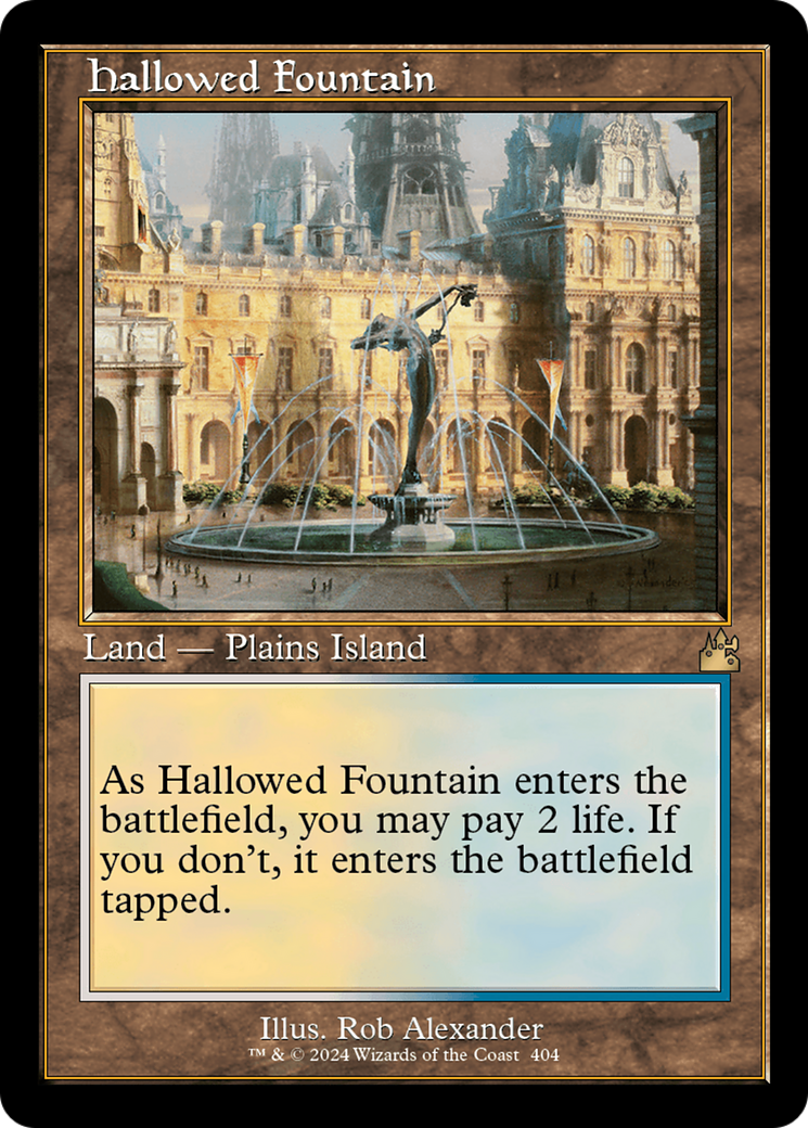 Hallowed Fountain (RVR-404) - Ravnica Remastered - Premium MTG Single from Wizards of the Coast - Just $4.03! Shop now at Game Crave Tournament Store