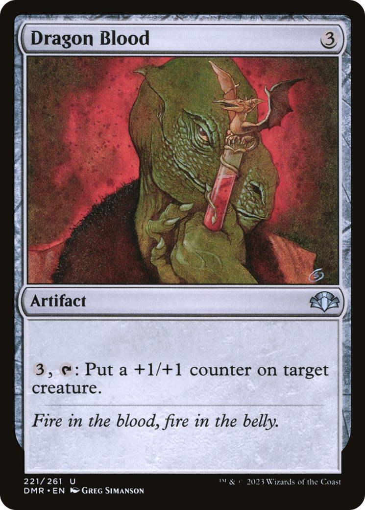 Dragon Blood (DMR-221) - Dominaria Remastered Foil - Premium MTG Single from Wizards of the Coast - Just $0.25! Shop now at Game Crave Tournament Store