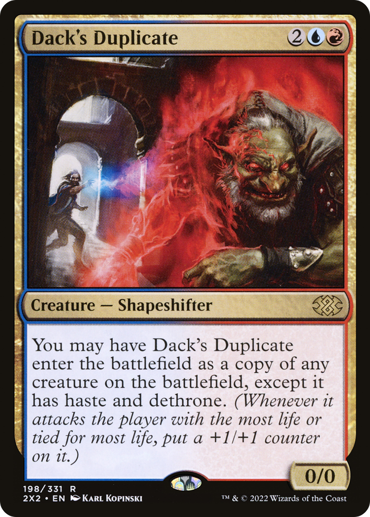Dack's Duplicate (2X2-198) - Double Masters 2022 - Premium MTG Single from Wizards of the Coast - Just $0.08! Shop now at Game Crave Tournament Store