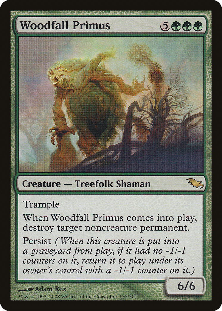Woodfall Primus (SHM-135) - Shadowmoor Foil - Premium MTG Single from Wizards of the Coast - Just $4.61! Shop now at Game Crave Tournament Store