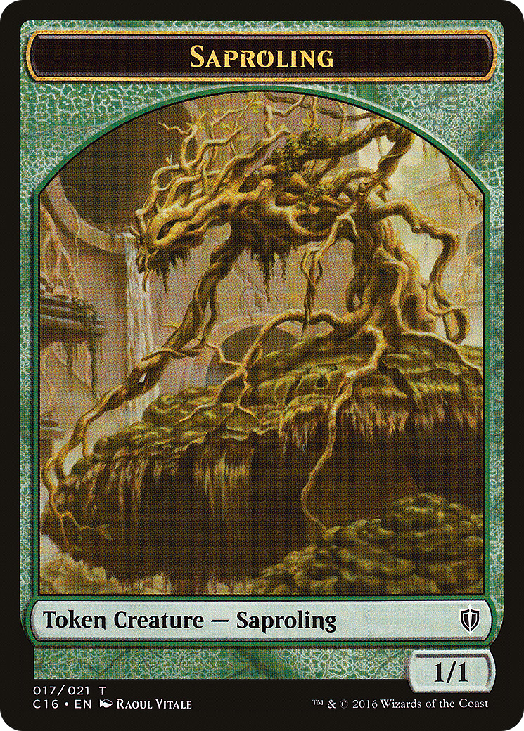 Saproling (TC16-017) - Commander 2016 Tokens - Premium MTG Single from Wizards of the Coast - Just $0! Shop now at Game Crave Tournament Store