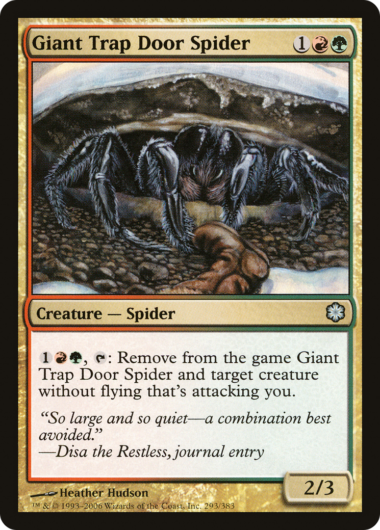 Giant Trap Door Spider (CST-293) - Coldsnap Theme Decks - Premium MTG Single from Wizards of the Coast - Just $0.25! Shop now at Game Crave Tournament Store
