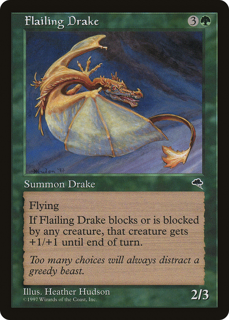 Flailing Drake (TMP-227) - Tempest - Premium MTG Single from Wizards of the Coast - Just $0.25! Shop now at Game Crave Tournament Store
