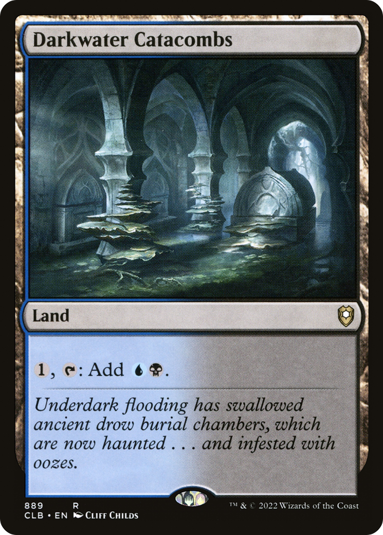Darkwater Catacombs (CLB-889) - Commander Legends: Battle for Baldur's Gate - Premium MTG Single from Wizards of the Coast - Just $0.25! Shop now at Game Crave Tournament Store