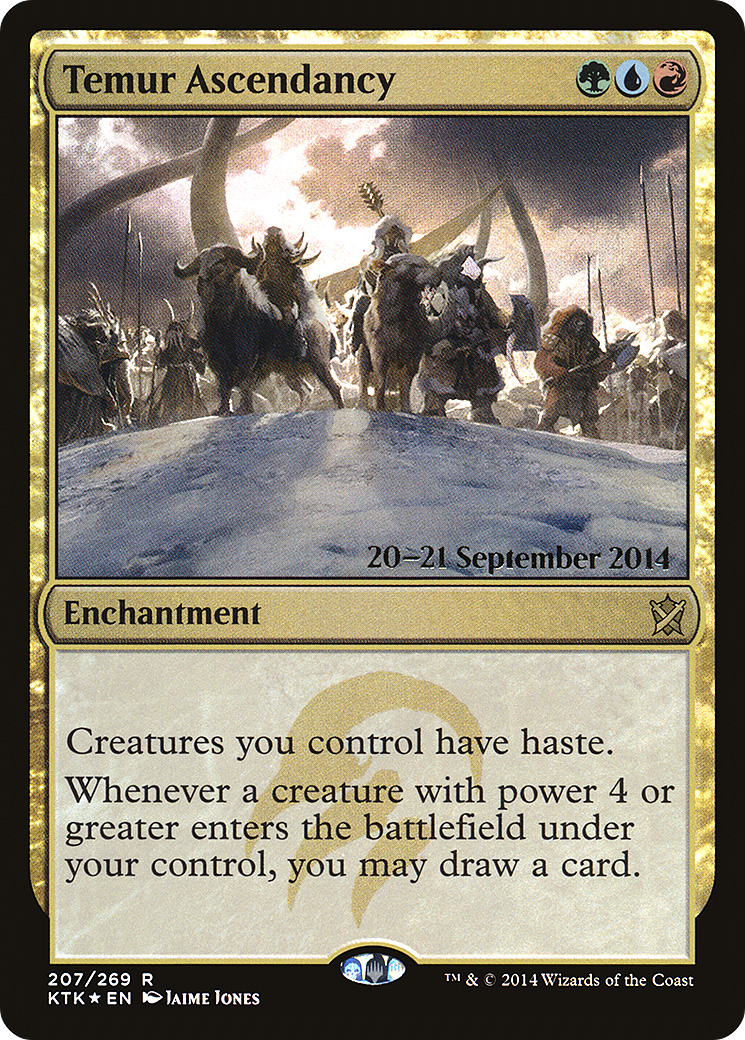 Temur Ascendancy (PKTK-207S) - Khans of Tarkir Promos Foil - Premium MTG Single from Wizards of the Coast - Just $5.68! Shop now at Game Crave Tournament Store