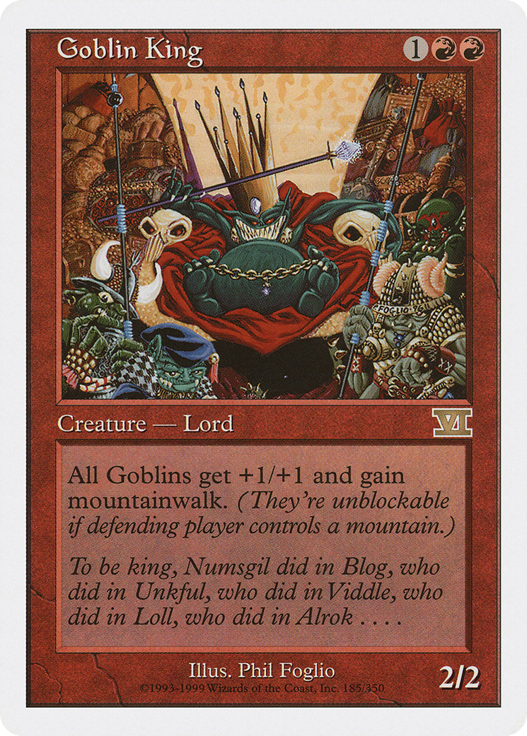 Goblin King (6ED-185) - Classic Sixth Edition - Premium MTG Single from Wizards of the Coast - Just $2! Shop now at Game Crave Tournament Store