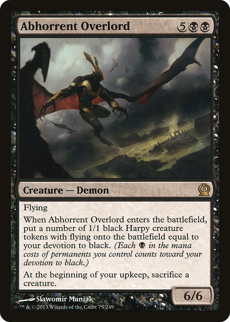 Abhorrent Overlord (THS-075) - Theros Foil - Premium MTG Single from Wizards of the Coast - Just $0.21! Shop now at Game Crave Tournament Store