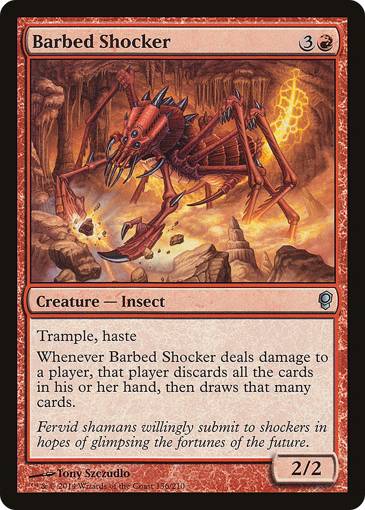 Barbed Shocker (CNS-136) - Conspiracy Foil - Premium MTG Single from Wizards of the Coast - Just $0.63! Shop now at Game Crave Tournament Store