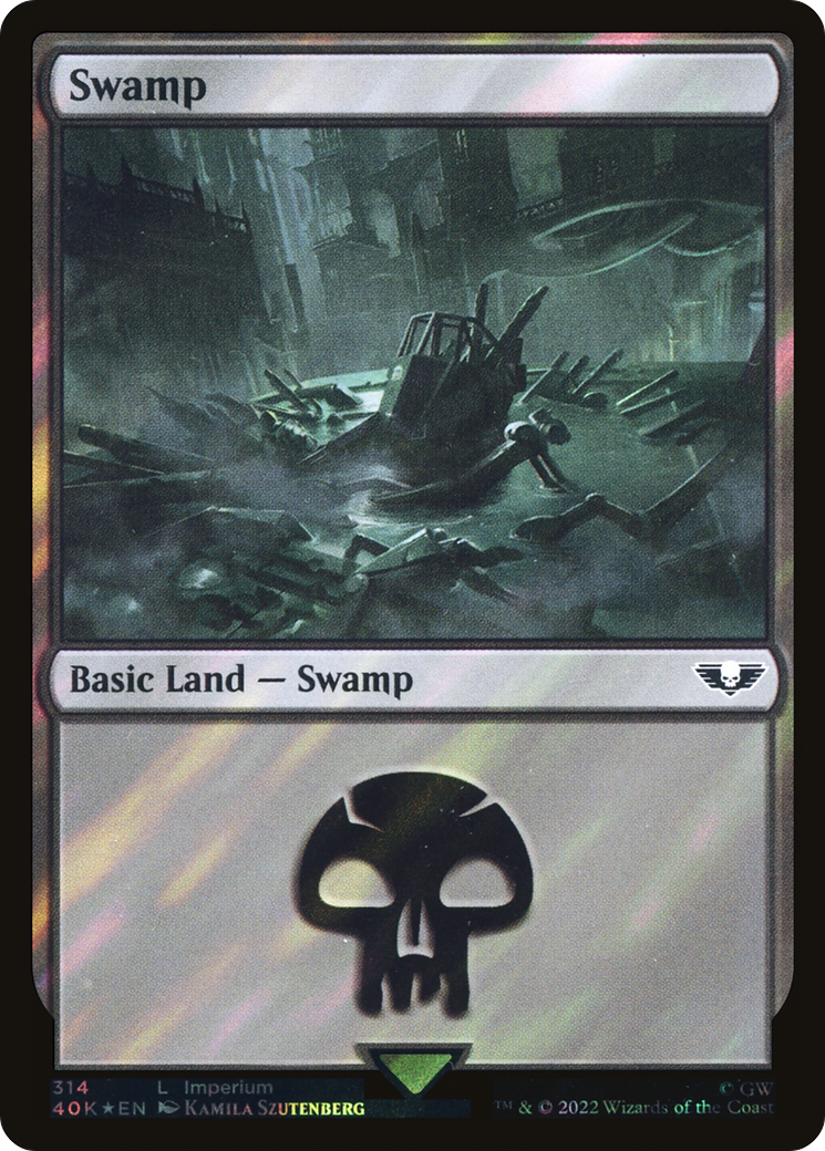 Swamp (40K-314★) - Warhammer 40,000 Commander Foil - Premium MTG Single from Wizards of the Coast - Just $0.08! Shop now at Game Crave Tournament Store