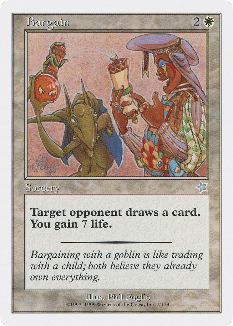 Bargain (S99-007) - Starter 1999 - Premium MTG Single from Wizards of the Coast - Just $0.14! Shop now at Game Crave Tournament Store