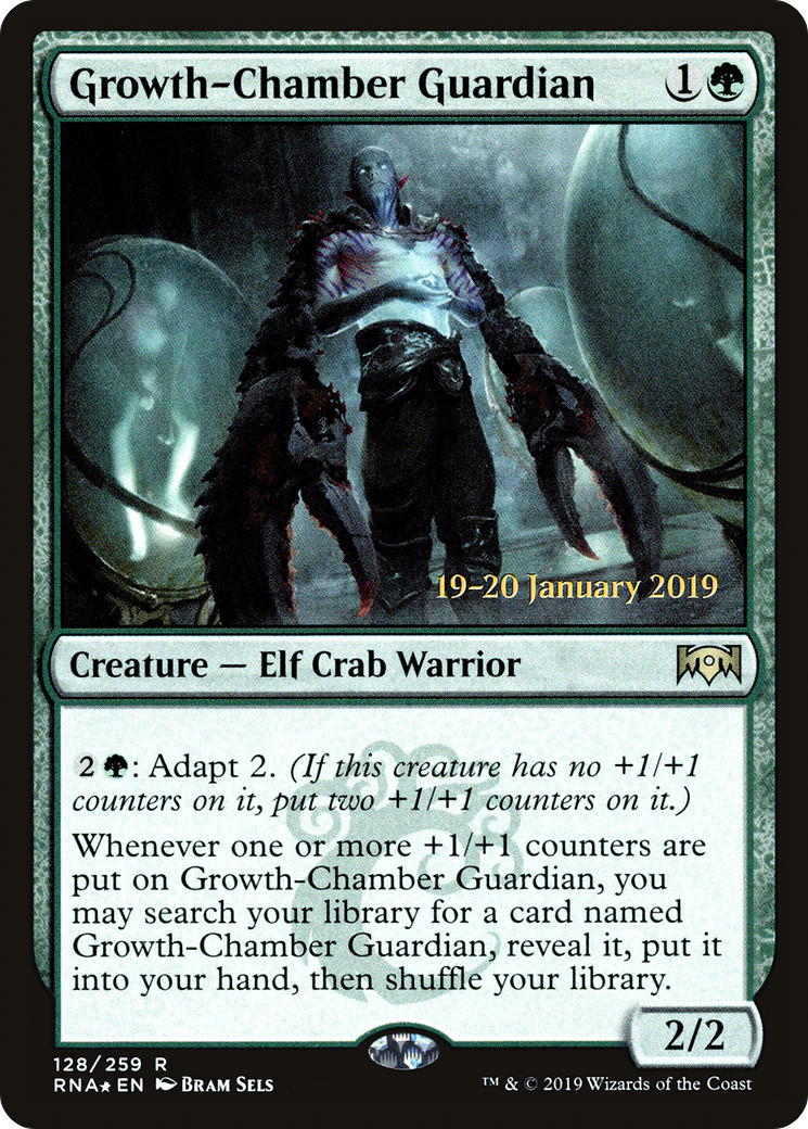 Growth-Chamber Guardian (PRNA-128S) - Ravnica Allegiance Promos Foil - Premium MTG Single from Wizards of the Coast - Just $0.25! Shop now at Game Crave Tournament Store