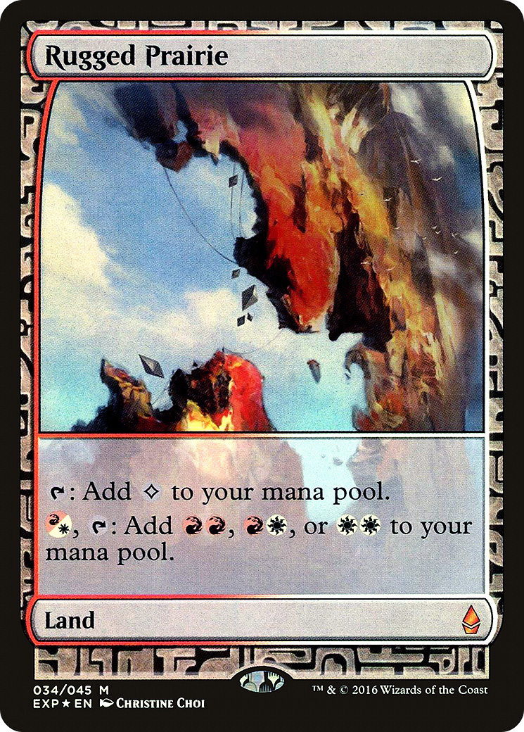 Rugged Prairie (EXP-034) - Zendikar Expeditions Foil - Premium MTG Single from Wizards of the Coast - Just $25.38! Shop now at Game Crave Tournament Store